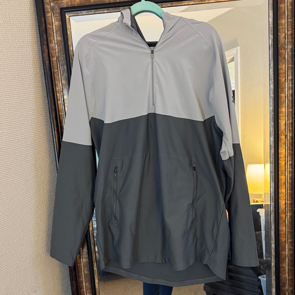 Under Armour Light and Dark Gray Windbreaker